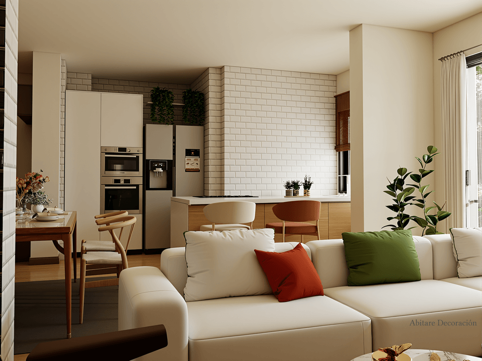 Distribucion piso de 90 m2
