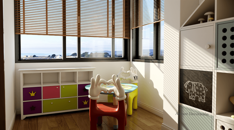 Distribucion piso de 90 m2
