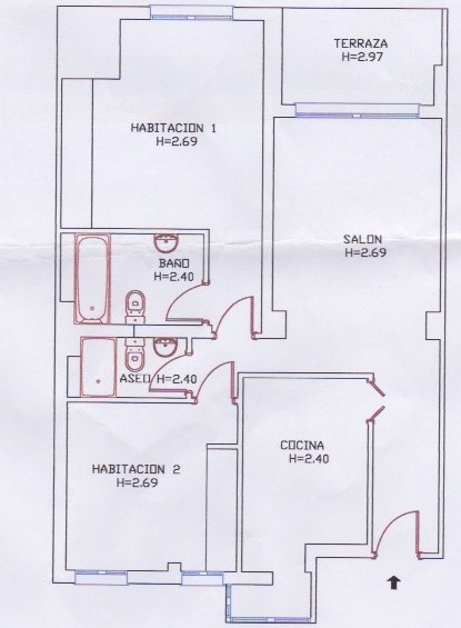 distribución de interiores de casas