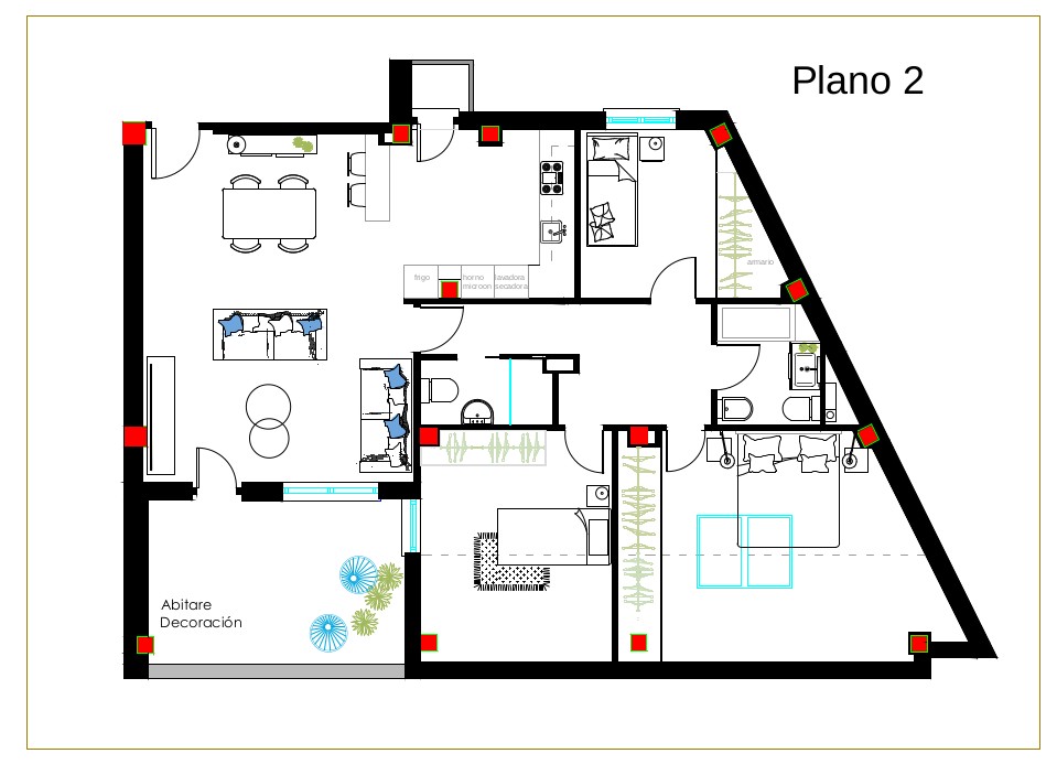 plano de casa 120 m2 3 dormitorios una planta
