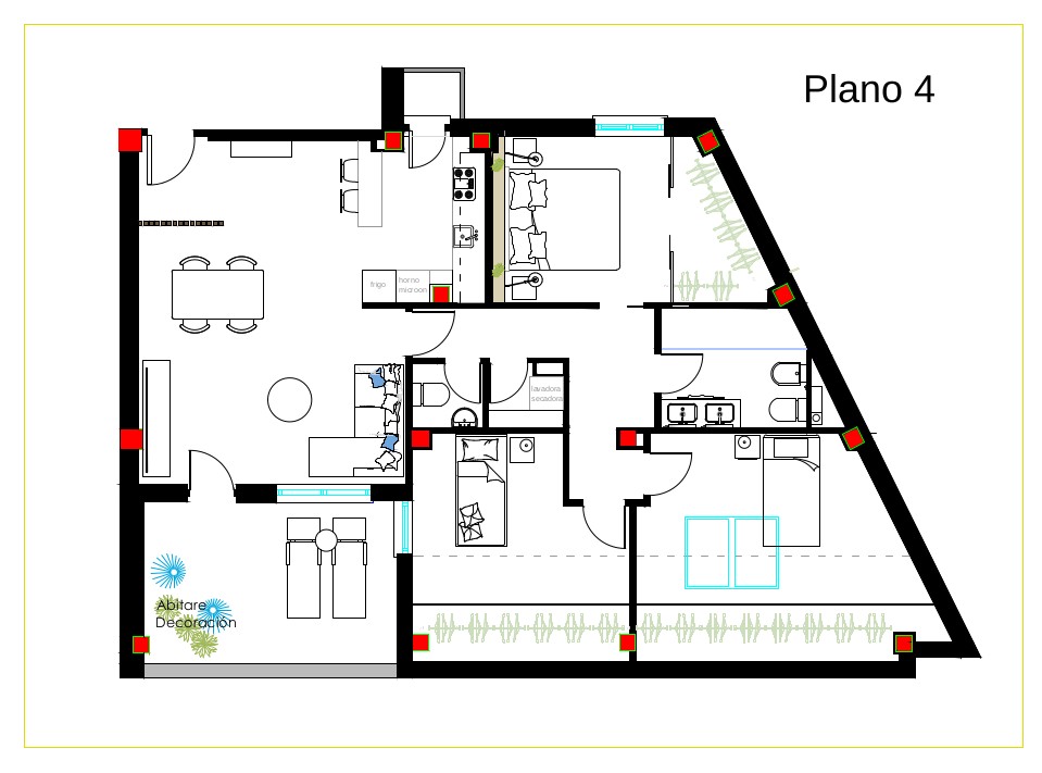 plano casa 3 dormitorios 120 m2