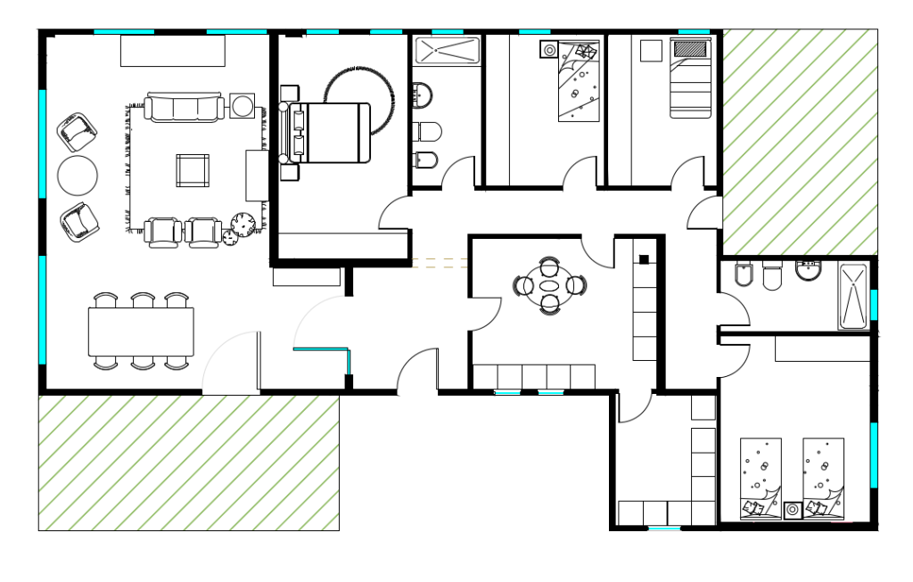 planos de una casa en planta baja