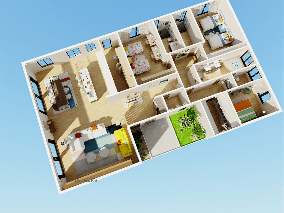 planos de una casa en planta baja