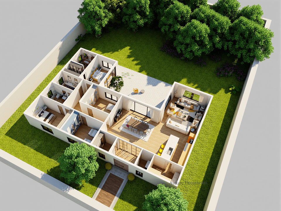 Planos de casas de una planta