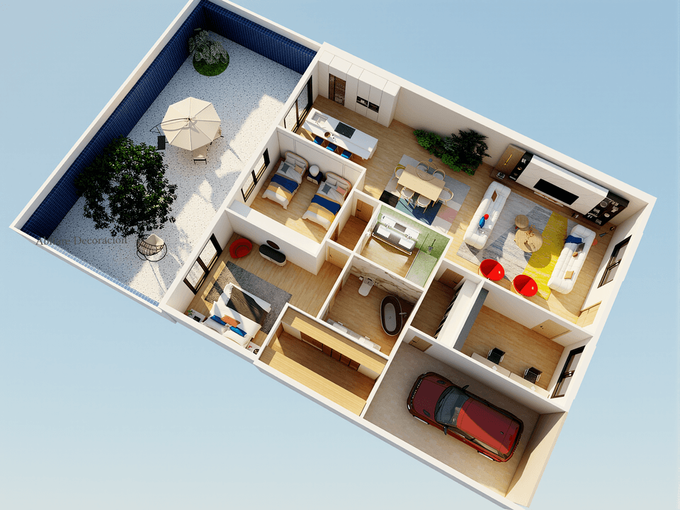 Planos de casas de una planta