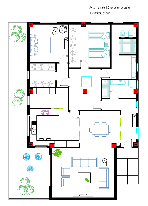 Planos de casas de una planta