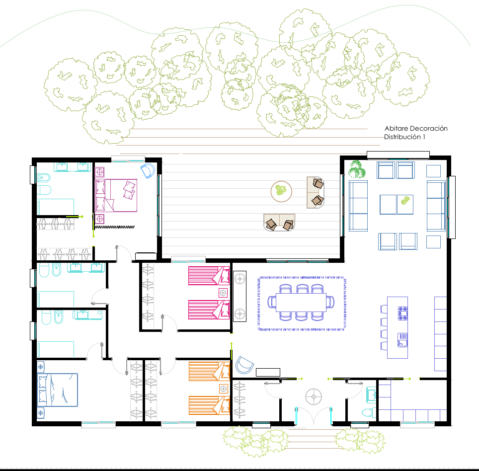 Planos de casas de una planta