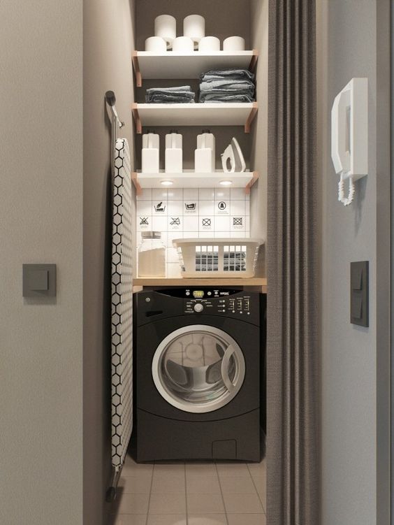 ideas para optimizar el espacio para la lavadora