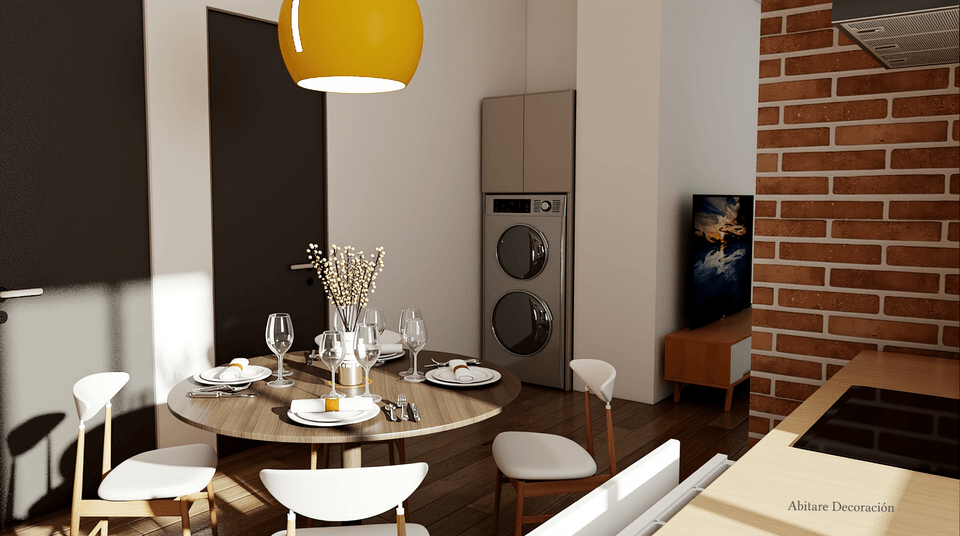 sal&oacute;n cocina comedor