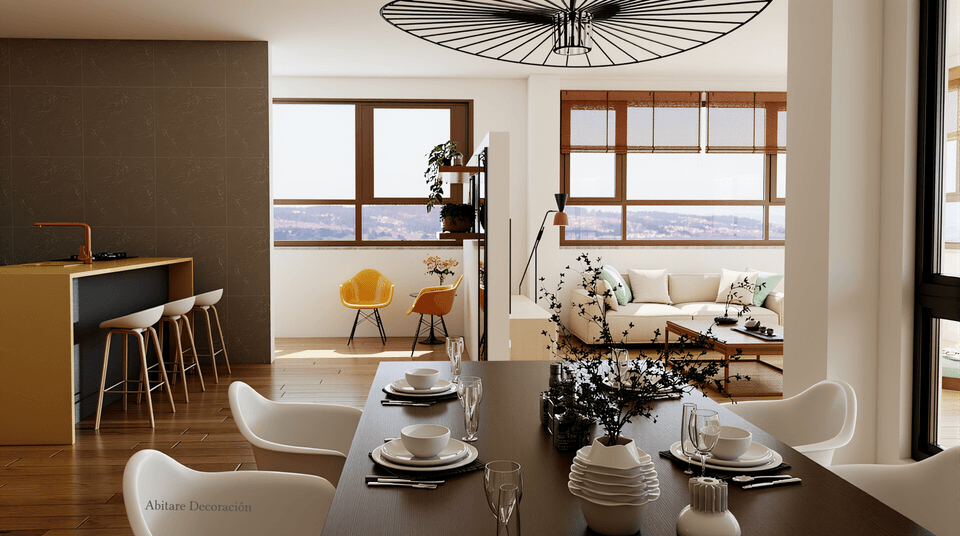 salón cocina comedor