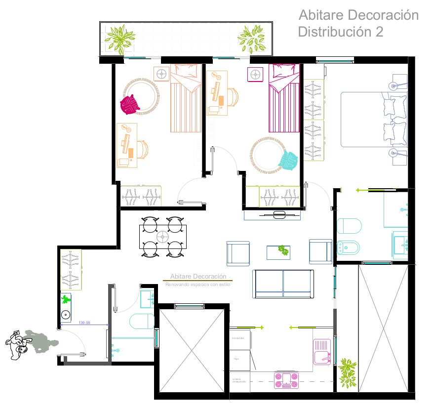sal&oacute;n cocina comedor