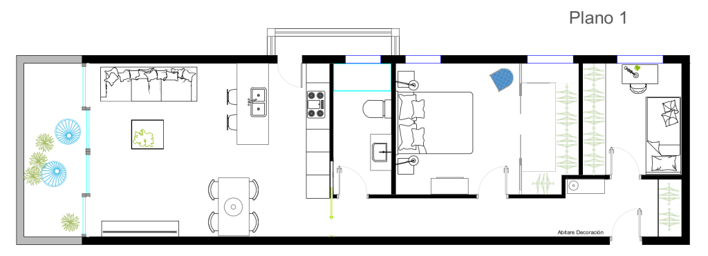 PLANOS DE CASA CON PATIO