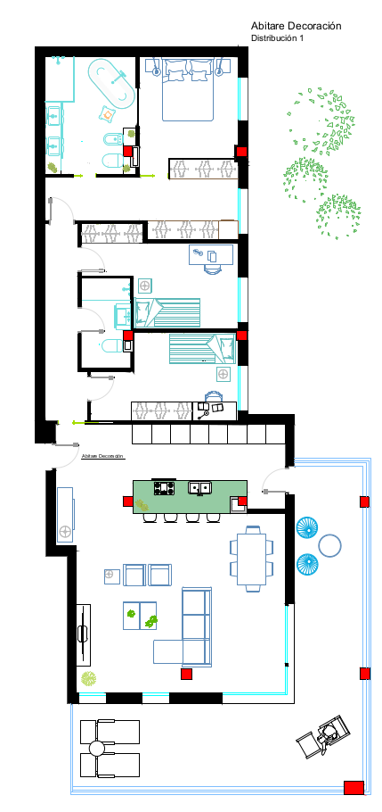 PLANOS DE CASA DE TRES DORMITORIOS