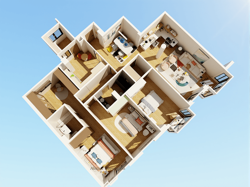 PLANOS DE CASA DE TRES DORMITORIOS