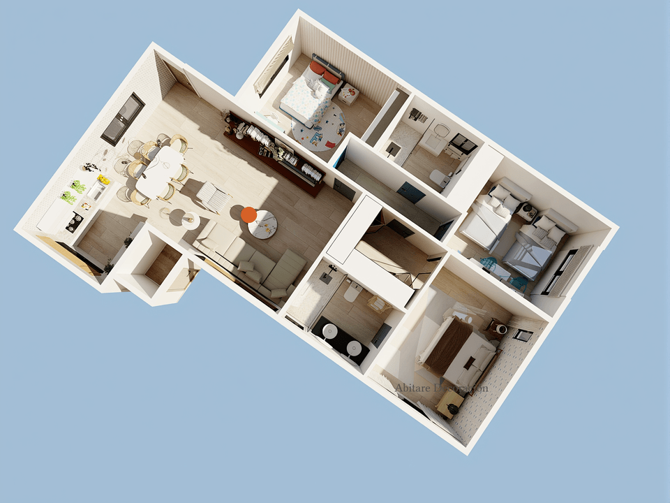 PLANOS DE CASA DE TRES DORMITORIOS
