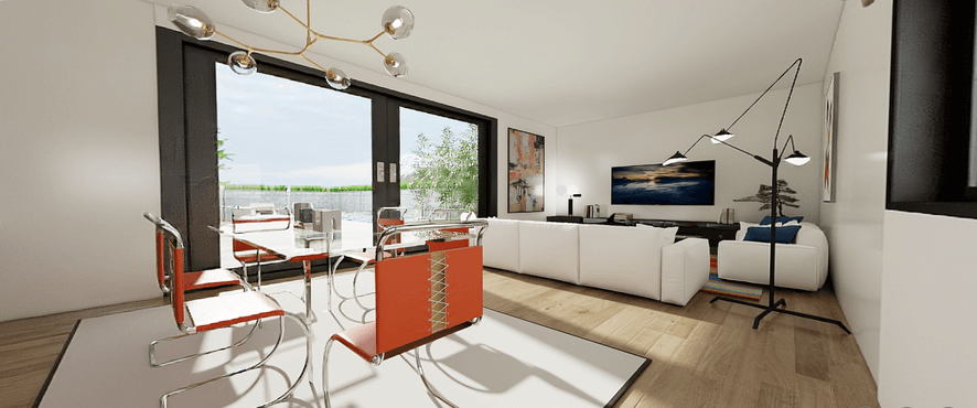 casas en forma de L