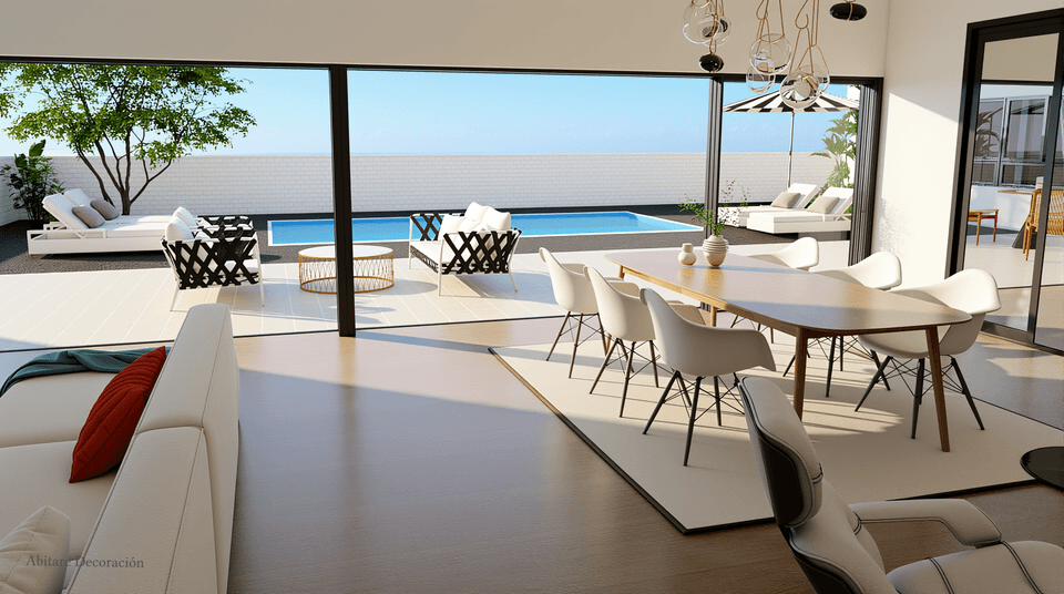casas en forma de L