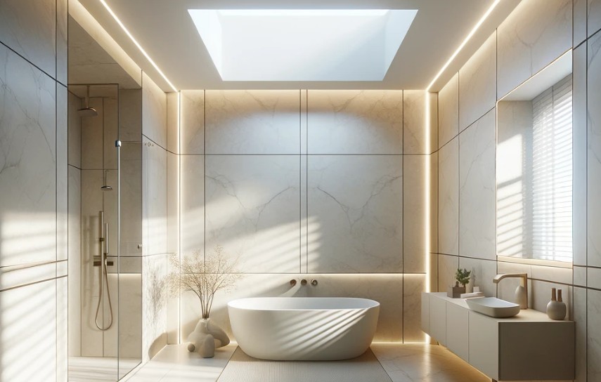 baño con claraboya 1 como hotelizar tu casa