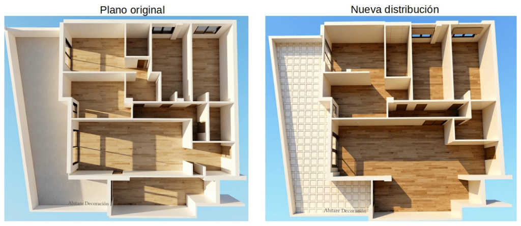 transformar la distribuci&oacute;n de una vivienda