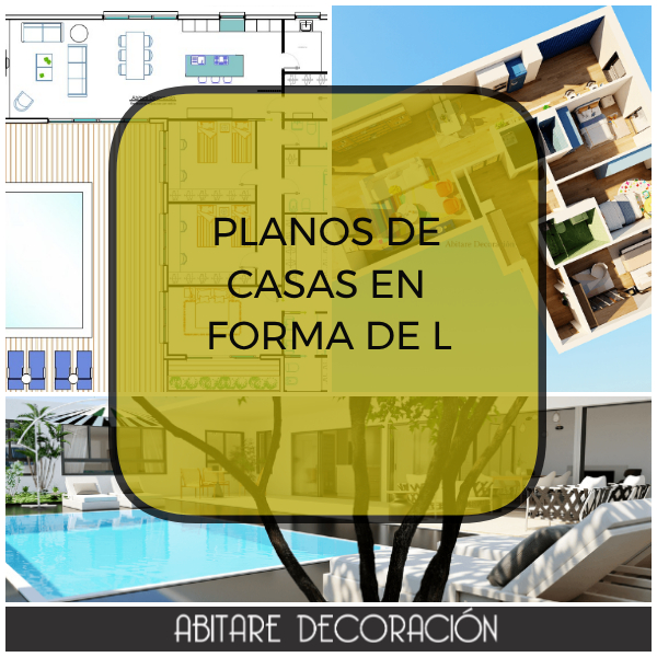 Modelos de planos de casa en forma de L de diferentes superficies con opciones de distribuci&oacute;n